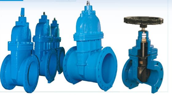 2インチの手動ハンドルの鋳鉄のゲート弁は静かに水のためのDN50-600サイズをつけた