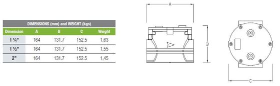 6つの棒ガスの圧力調整器イタリアGecaはガス フィルターGF050-TPIO - PMax --を作った