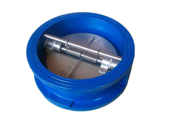 鋳鉄のステンレス鋼の逆止弁のゴム製座席蝶振動逆止弁