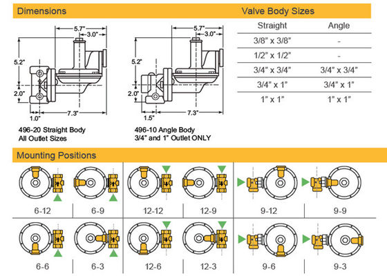 国内2ステージのガスの調整装置の高精度の耐久財は鋳鉄ボディSensus 496モデルを