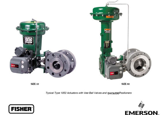 フィッシャー1052ばねのリターン ダイヤフラム弁のアクチュエーター、ダイヤフラムのロータリー・アクチュエータ